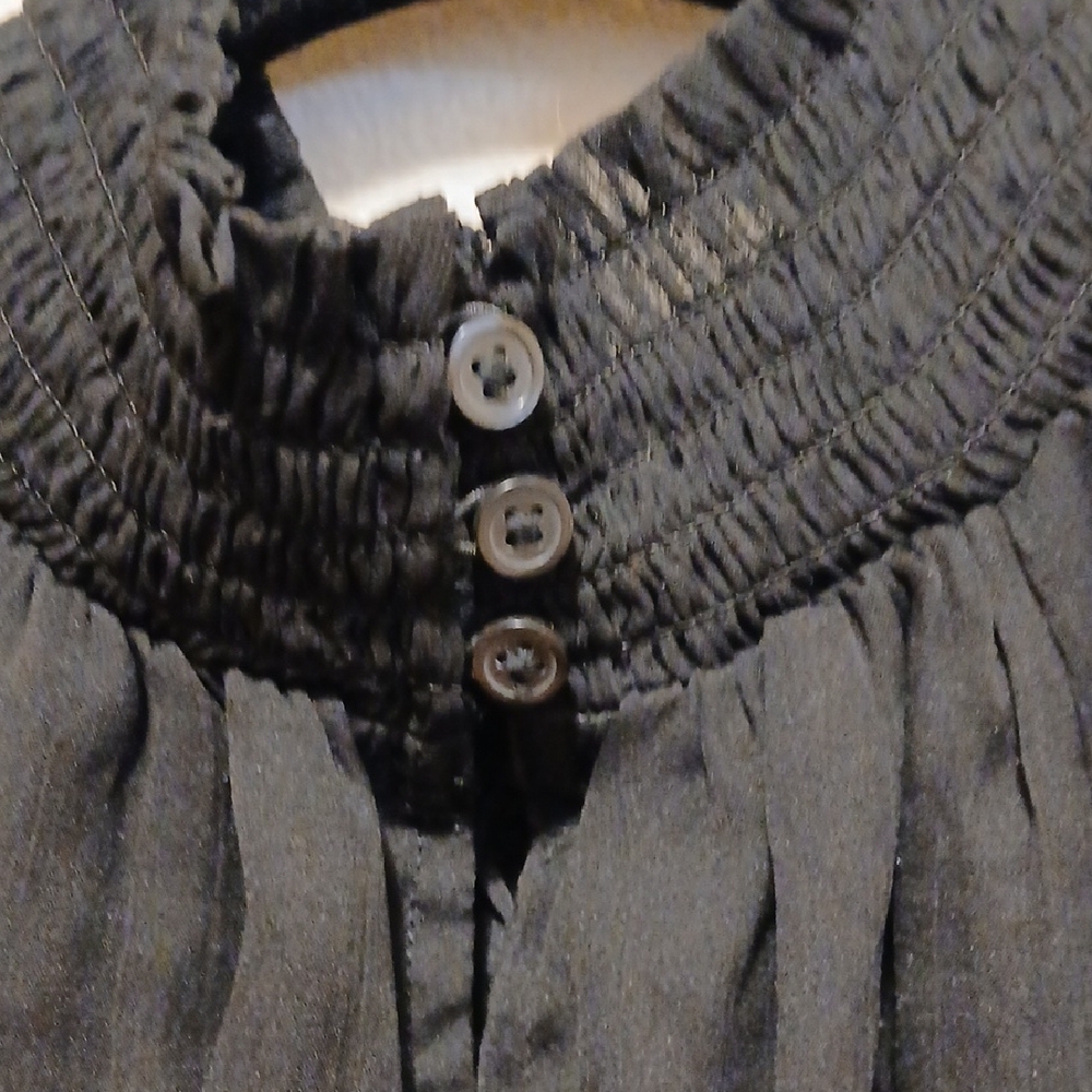 Joie Black Sheer Blouse - Picture 5 of 12